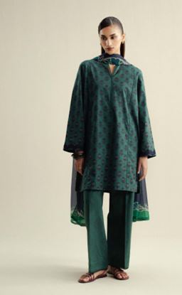 COCO ZS WILLOW - 10 A Digital Printed  Cambric Suit With Digital Printed  Silk Dupatta
