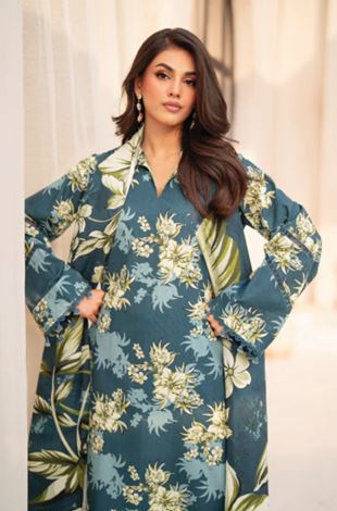 LA VIE HUMDUM 05 Premium Printed Khaddar Collection with Same Fabric Shawl