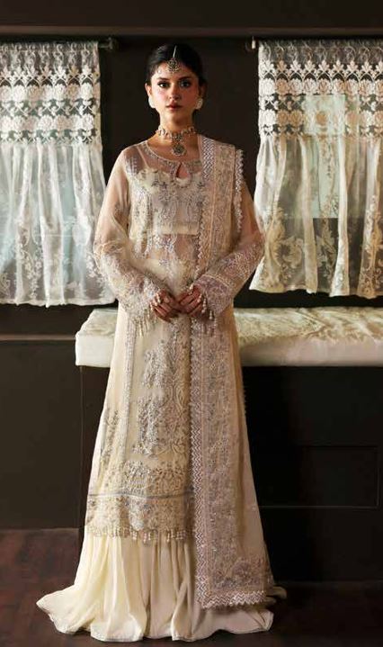 PAKEEZA MAHNUR PK-10 Embroidered  Organza Suit With Embroidered Chiffon Dupatta