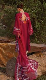 3 A CHERRY Luxury Lawn Embroidery Suit With Fancy Embroidery Dupatta