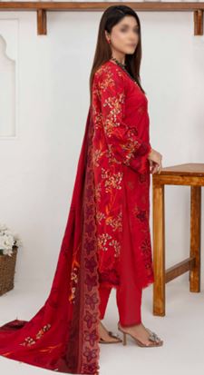 KOMAL FATIMAS V/2463 05 Self VISCOSE Embroidery Suit with Supreme Rangoli Embroidery Dupatta and Plain Trouser