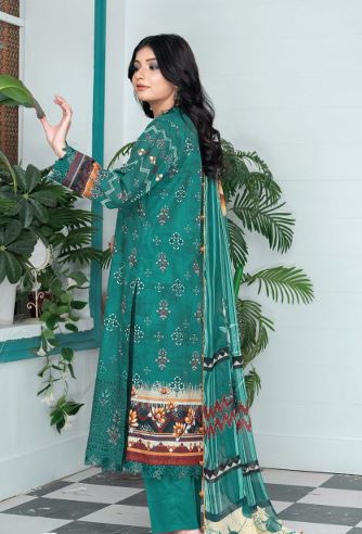 ROOP PALWASHA V/68 05 Lawn Embroidery Suit With Crinkle Dupatta