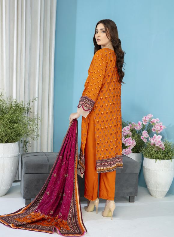 ARAAISH V/1634 - 09 Viscose embroidery suit with viscose embroidery dupatta