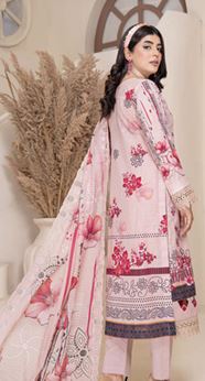 MAHNOOR MUNTAHA V/127 05 Lawn Embroidery Suit With Diamond Embroidery Dupatta