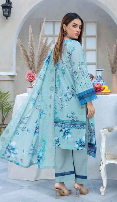 ANCHAL BY NAIMAL V/67 05 Doria Lawn Embroidery Suit with Slub Diamond Cutwork Embroidery Dupatta