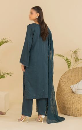 LAAJ FANTAK V/1 D 05 Doriya Viscose Embroidery Suit with Chiffon Embroidery Dupatta