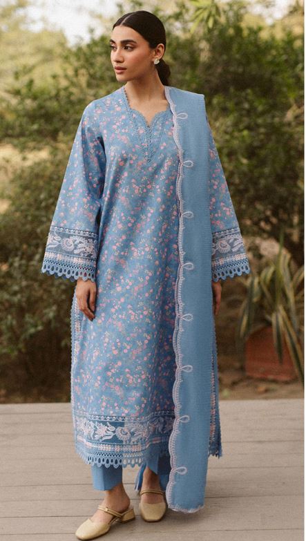 CORE AYZEL AL-25-V10-10 EMBROIDERED DIGITAL PRINTED LAWN SHIRT WITH DUPATTA