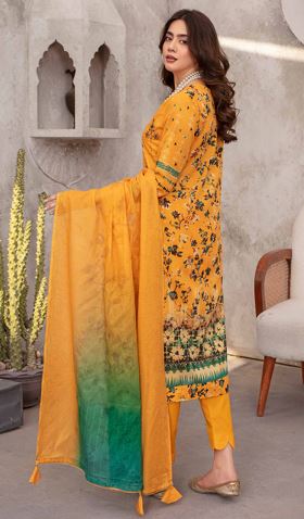PRETTY ZM V/252 05 Lawn Embroidery Suit With Tarkashi Voil Dupatta