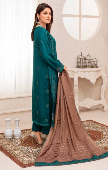 Pashmina Embroidery suit with fancy Pashmina Embroidery Shawl