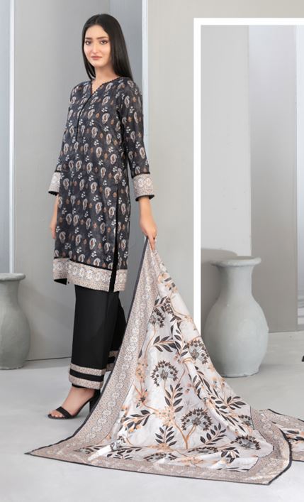 SADIRA TAWAKKAL 2195 Print Lawn Suit 3 piece