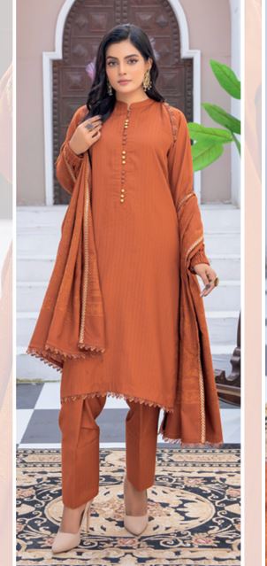 GULAL BIN RASHID 06 Premium Zari Wool Suit with Jacquard Wool Shawl