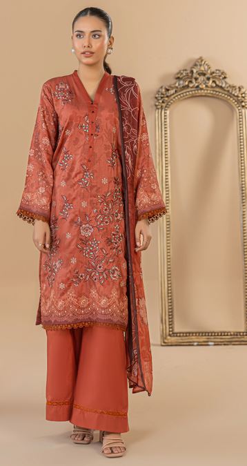 DASTAK PALWASHA V/36 06 Exclusive Digital Embroidery Viscose Shirt with Special Digital Printed Crinkle Dupatta