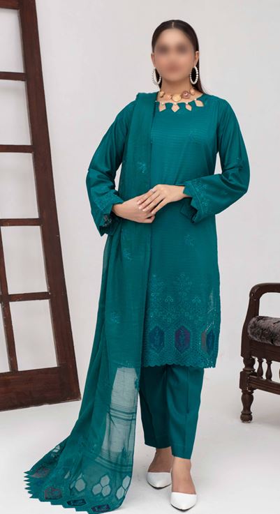 RANG REZA FATIMAS V/1838 05 Lawn Embroidery Suit With Koil Embroidery Dupatta