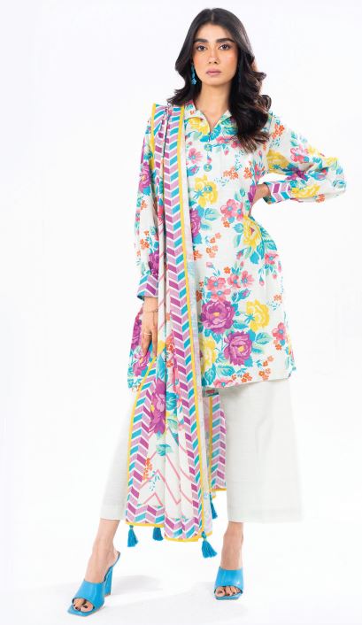 Printed Khaddar suit 2pc