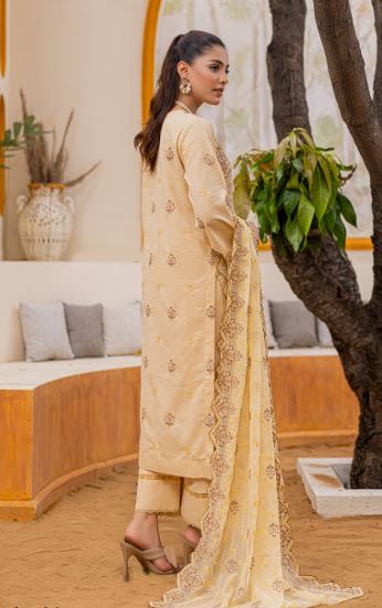 BISMILL PALWASHA V/20 D#06 Exclusive Full  Embroidered Bareeza keandi Shirt with special Embroidered crinkle Duppta