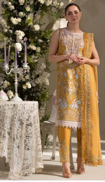 SOBIA NAZIR 06 B Luxury Lawn Embroidery Suit With Fancy Dupatta