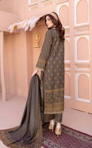 MAAHE HAYA 03 Lawn Embroidery suit with fancy Dupatta