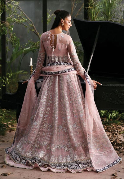 LA FUCHSIA AFROZEH ZEAL ALF-25-V1-06 EMBROIDERED ORGANZA SUIT WITH EMBROIDERED DUPATTA