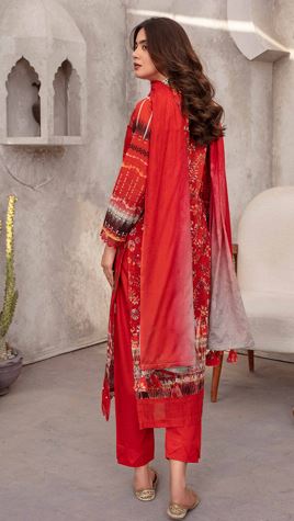 PRETTY ZM V/252 06 Lawn Embroidery Suit With Tarkashi Voil Dupatta