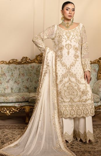 Luxury Formal Unstitched Collection with Handwork