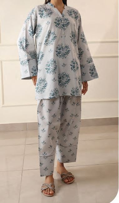 SAYA U07-25212-04B Print Lawn 2 piece suit