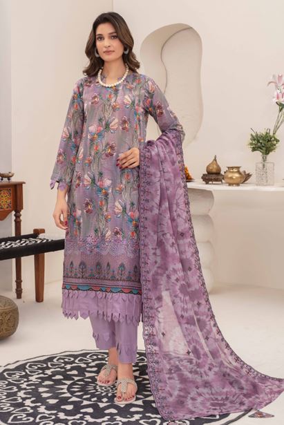 FESTIVE AALAYA V/2 07 Lawn Embroidery suit with embroidery Dupatta