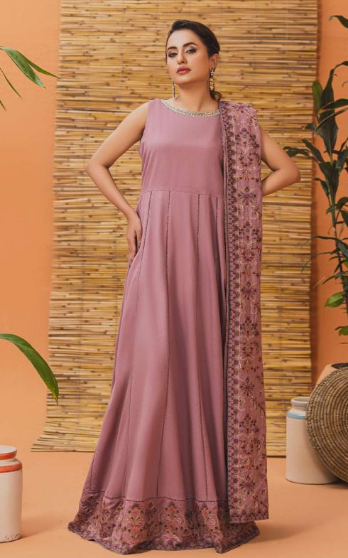 Luxury Karandi Embroidery Suit With Heavy Embroidery Karandi Shawl