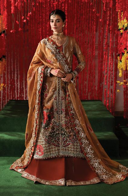 SHAHNAI AFROZEH POSHNA AFS-25-07 UNSTITCHED TISSUE ZARI DIGITAL PRINTED EMBROIDERED SUIT WITH NET ZARI EMBROIDERED DUPATTA