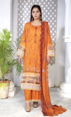 NOIR BIN RASHID ART-07 DIGITAL VISCOSE Embroidery Suit with Embroidery Dupatta