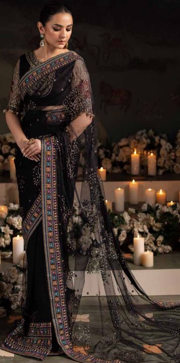 Embellished and embroidered luxury chiffon collection