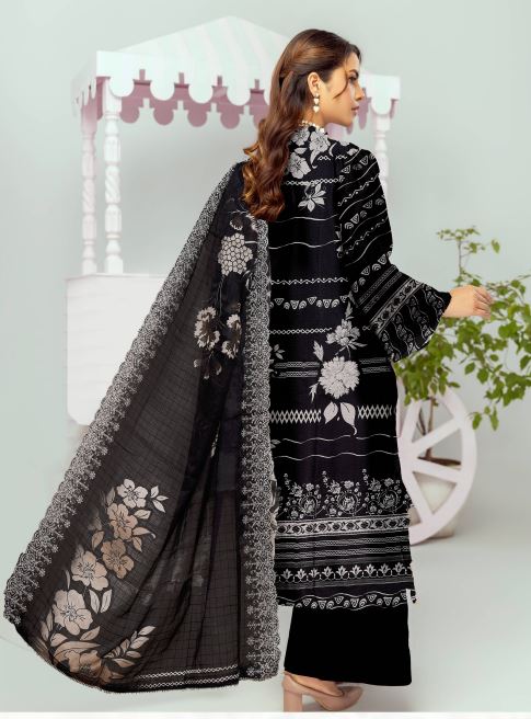 Viscose embroidery suit with diamond embroidery dupatta