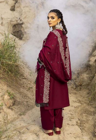 Luxury Pashmina Embroidery suit with Luxury Pashmina Embroidery Shawl