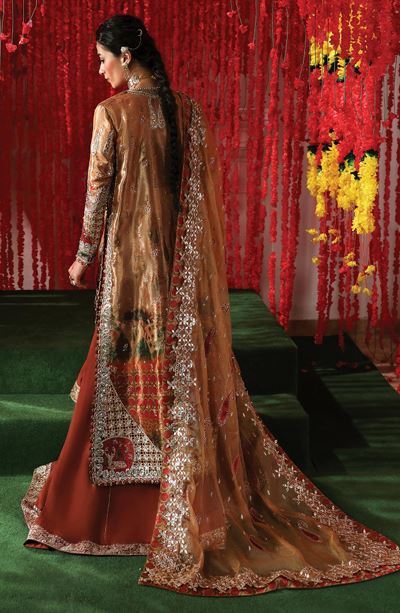 SHAHNAI AFROZEH POSHNA AFS-25-07 UNSTITCHED TISSUE ZARI DIGITAL PRINTED EMBROIDERED SUIT WITH NET ZARI EMBROIDERED DUPATTA