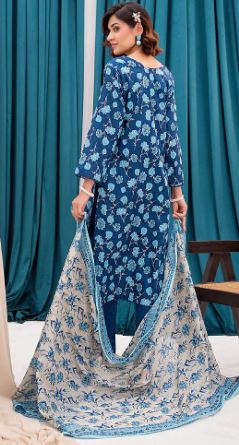 ZESH 04 Lawn Print suit 3 piece