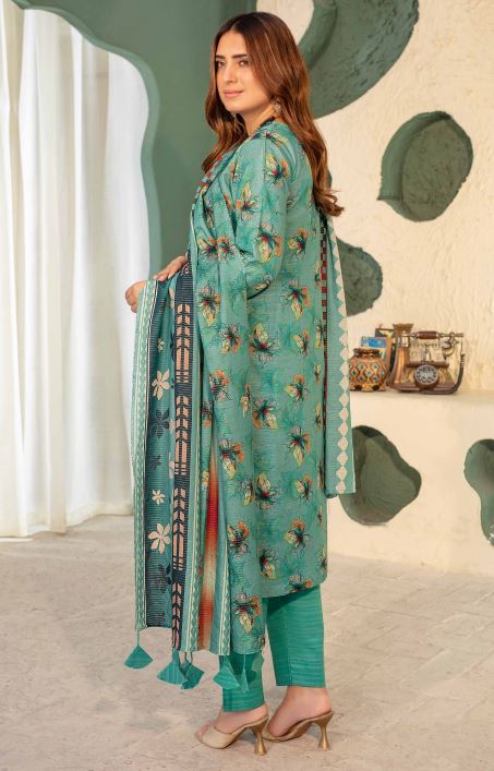 MAJAJANI 07 Khaddar Print suit 3 piece