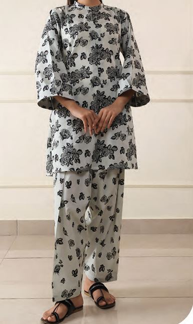 SAYA U07-25212-05A Print Lawn 2 piece suit