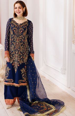 CHARIZMA DJ5-07 Premium Embroidered & Hand work Formal Chiffon Collection with Embroidered Dupatta