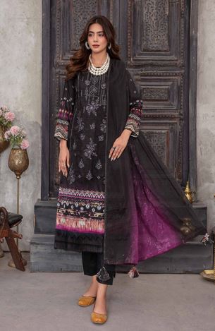 PRETTY ZM V/252 08 Lawn Embroidery Suit With Tarkashi Voil Dupatta
