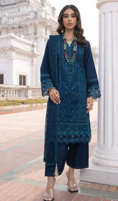 LAWN EMBROIDERY SUIT WITH CHIFFON EMBROIDERY DUPATTA