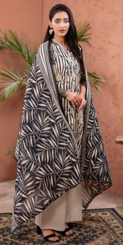 ZESH 02 Lawn Print suit 3 piece