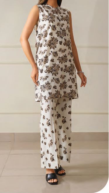 SAYA U07-25212-05B Print Lawn 2 piece suit