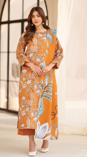 LA VIE HUMDUM 08 Premium Printed Khaddar Collection with Same Fabric Shawl