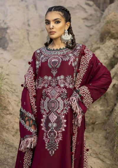 Luxury Pashmina Embroidery suit with Luxury Pashmina Embroidery Shawl