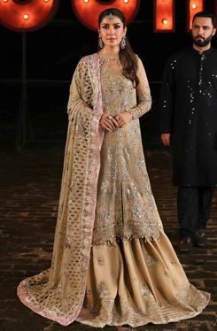 JHOOMRO NUREH NL-85 Luxury embellished and embroidered 4 peice chiffon collection with stiched duppata