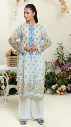 IRFAA SAFA NOOR SN 08 Lawn Embroidery Shirt With plain trouser