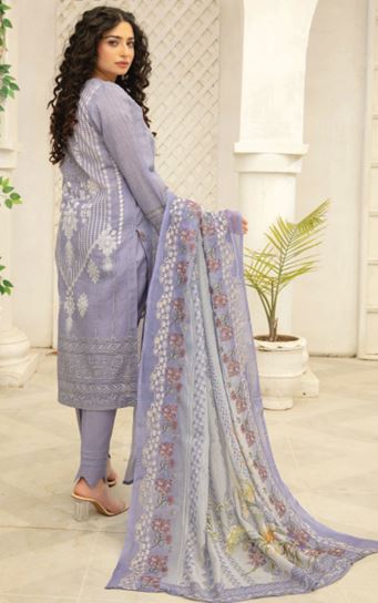ABISHA V/41 08 Lawn Embroidery Suit With Diamond Embroidery Dupatta