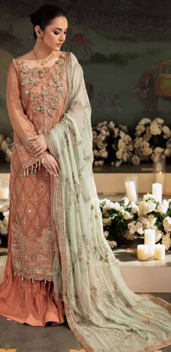 Embellished and embroidered luxury chiffon collection