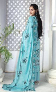 NOIR BIN RASHID ART-08 DIGITAL VISCOSE Embroidery Suit with Embroidery Dupatta