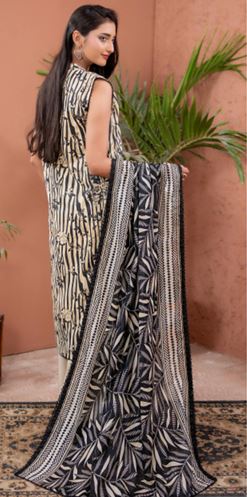 ZESH 02 Lawn Print suit 3 piece