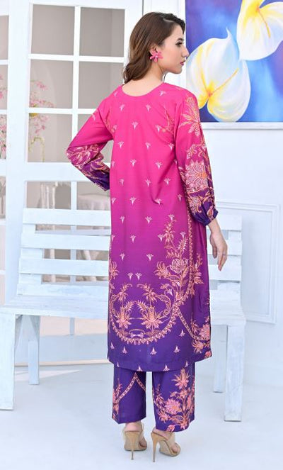 Printed Raw Silk Collection 2pc & Pishwas